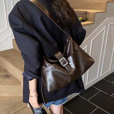 Herbst- und Winter Pendler-Tragetasche mit großem Fassungsvermögen, Damen Casual, Retro und vielseitige Einzel-Schulter Unterarm Umhängetasche
