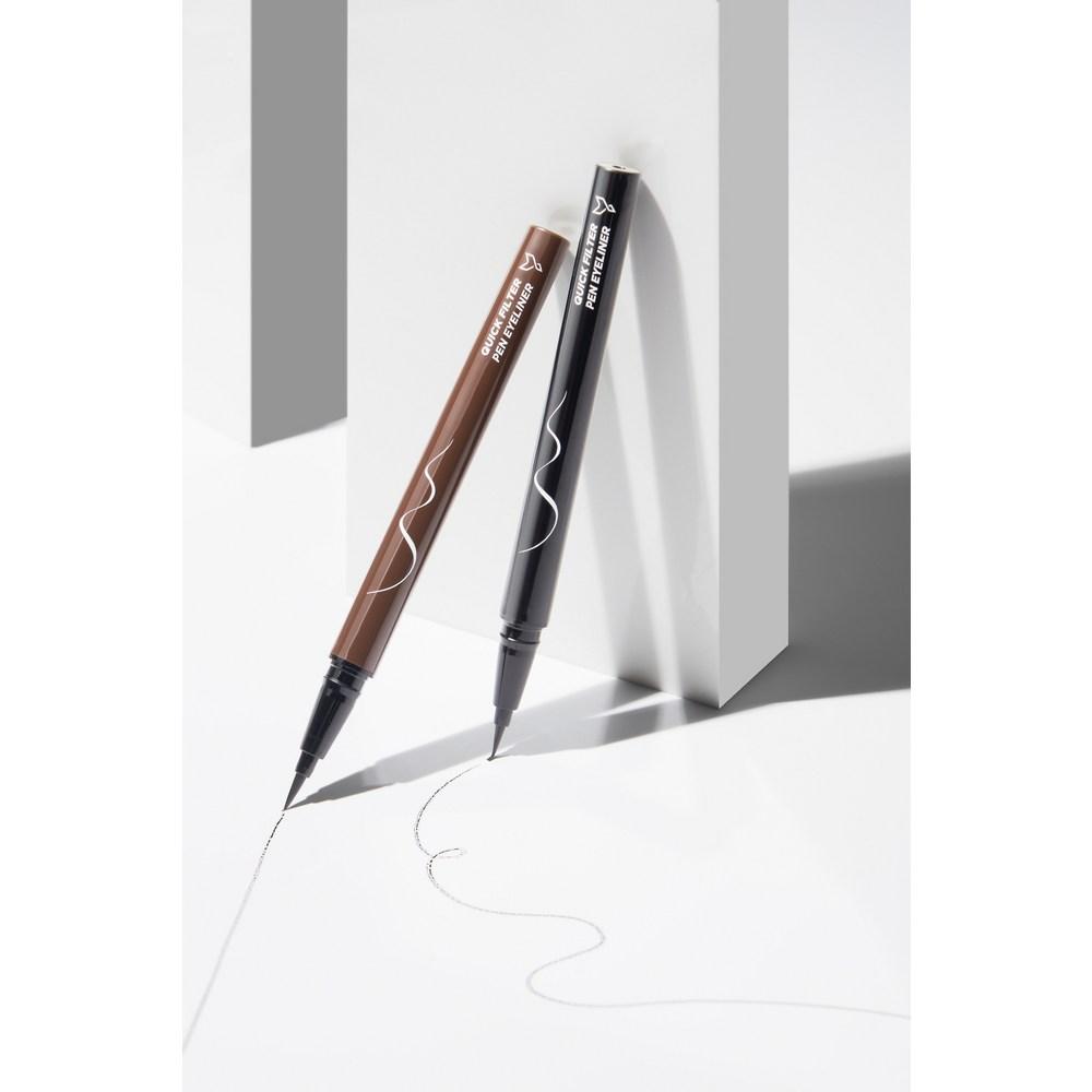 Fox Makeup Waterproof Quick Filter Pen Eyeliner 0.5g, P2 Deep Brown Mocha, 2 Pcs.