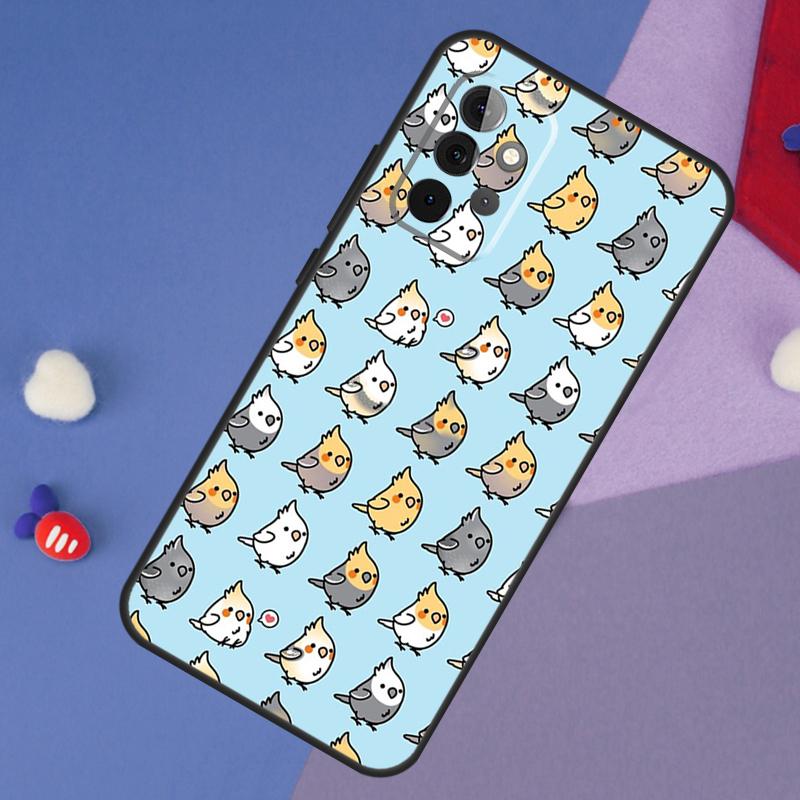 

Cartoon Cockatiel Collage Case For Samsung Galaxy A15 A54 A34 A14 A13 A53 A16 A26 A36 A56 A12 A22 A32 A52 A06 A35 A55 Samsung A52S 5G