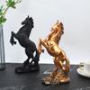 Resin Statue1pc  Golden White Black Horse Figure Nordic Abstract Ornaments For Figurines  For Interior Sculpture Room Home Decor