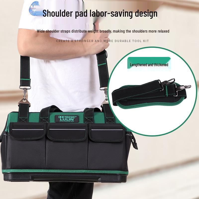 Green Forest Large Multi-functional Tool Bag – Oxford Cloth Electrician and Repair Storage Pouch