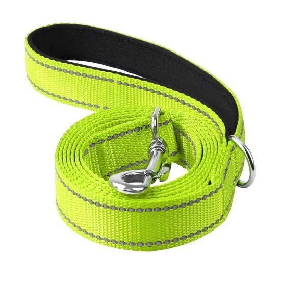 Büyük Orta Köpekler İçin Ağır Hizmet Köpek Tasması Yansıtıcı Naylon Evcil Hayvan Tasması Yumuşak Pedli Saplı Yürüyüş Eğitim İçin