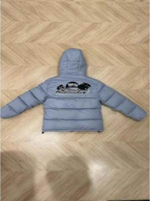 Chaqueta de Algodón Cortavientos de Invierno de Moda Trapstar: Ropa de abrigo cálida, gruesa y versátil con capucha para parejas.