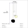 Nordic Minimalist Staircase Chandelier Bubble Glass Light Luxurious Living Room Family Kitchen Restaurant Celing Pendant Lamp