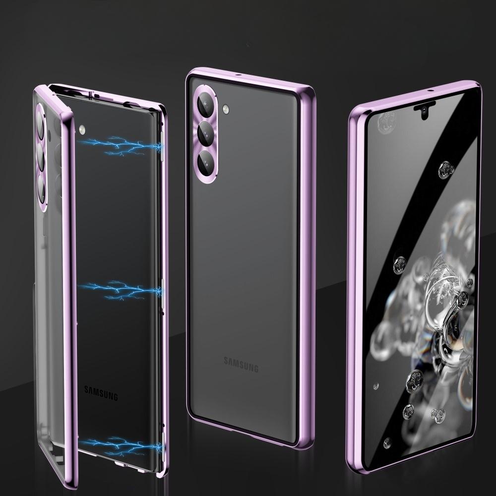 Samsung Galaxy S23 Case, Magnetic Dual Glass, Purple