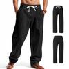 Mens Loose Wide Leg Breathable Casual Long Pants For All Seasons