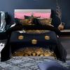 Ramadan Duvet Cover King Queen Religious Themed Quilt Cover Muslim Believer Polyester Bedding Set Pillowcases Brownish Yellow