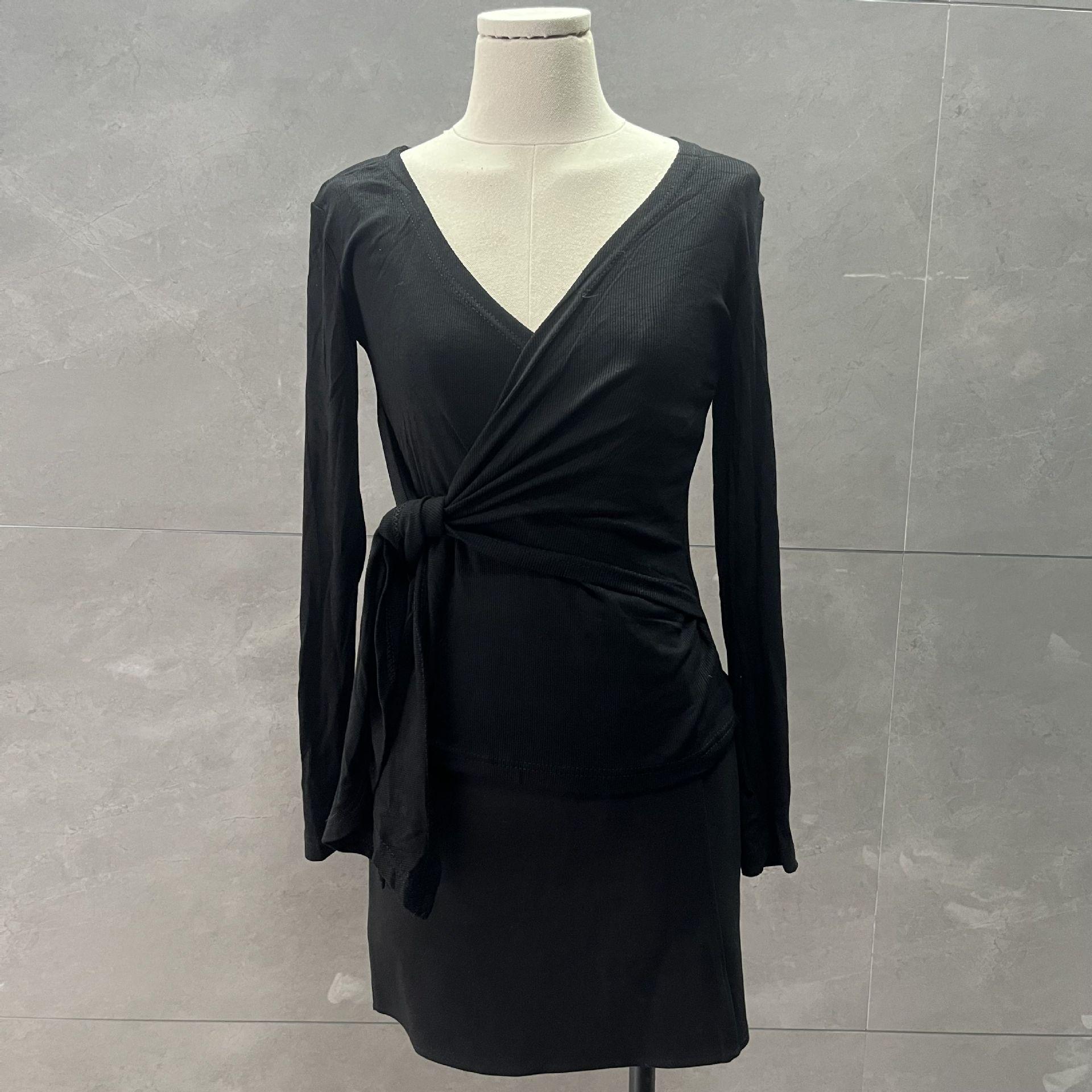 

Autumn Korean V-Neck Slim Fit Long-Sleeve T-Shirt L (approx. 115 jin)