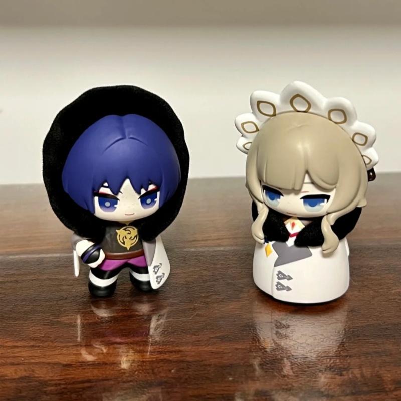 100%Genuine Genshin Impact Fools Executive Series Q  Egg Balladeer Wanderer Cute Q Figurine Birthday Toys Girl Gift
