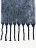 Beams Heart Men's Marble Shaggy Scarf, Black, One Size