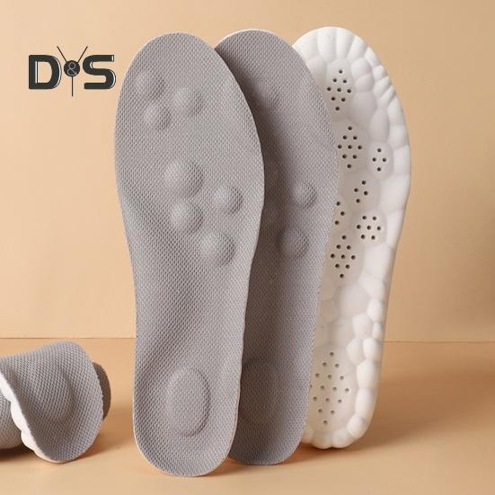 1 pár vložek 4D Cloud Měkká Prodyšná Paměťová pěna Pohlcující otřesy Vložky do sportovních bot Muži Ženy Podpora klenby Ortopedická masáž Podložky na chodidla