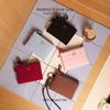 WEICHEN Women's Short Korean Style Wallet with Tassel and Double Zipper