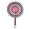 Vintage Seagrass Woven Fan Bohemian Summer Cooling Fan Decorative Handheld Fans  Home Decoration