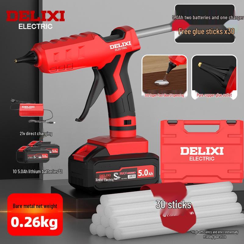 Wireless Rechargeable Hot Melt Glue Gun for Kids' Crafts & Household Use