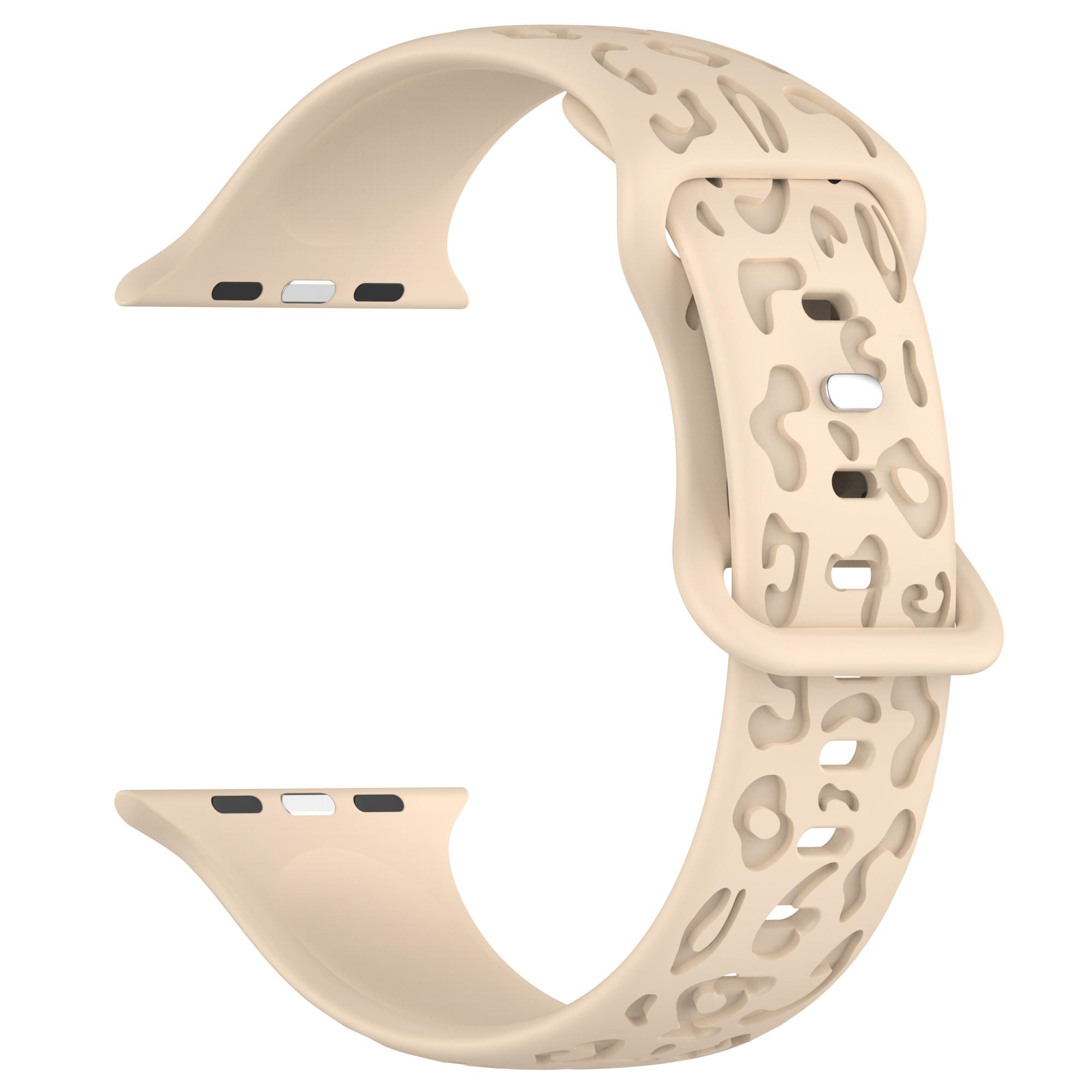 

Ремешок с гравировкой для Apple Watch Band 44 мм 40 мм 45 мм 49 мм 41 мм 42 мм леопардовый силиконовый браслет iwatch series 9 7 6 5 4 se 8 ultra 2 38 40 41mm S10-42mm