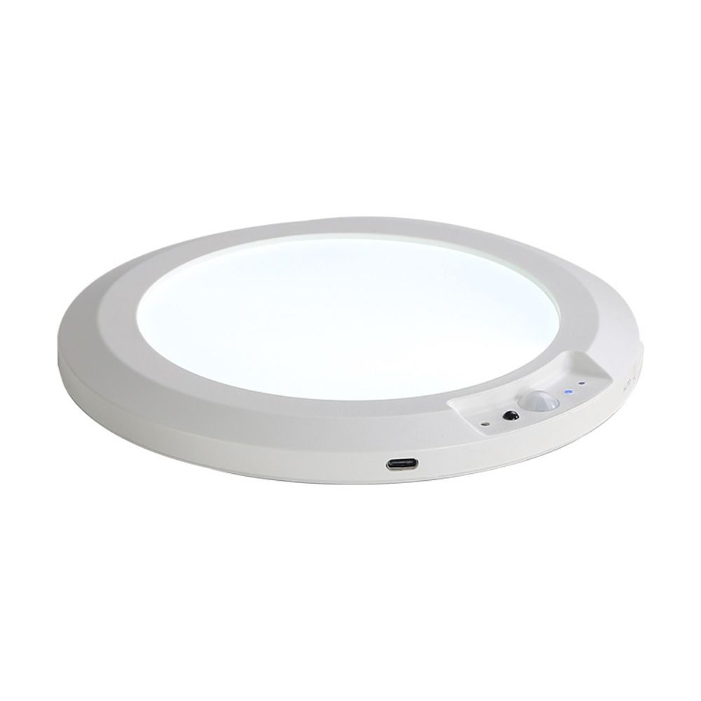 Round Motion Sensor Lights 3 Color LED Closet Lamp Practical Night Light  Stairs
