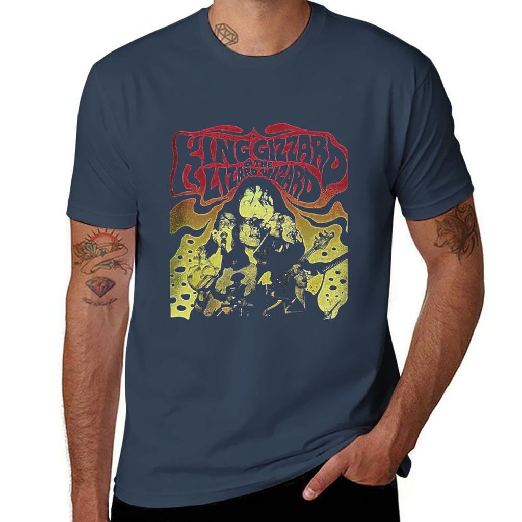 King Gizzard And Lizard Wizard Tshirt Stylish Print Short Sleeve Tee