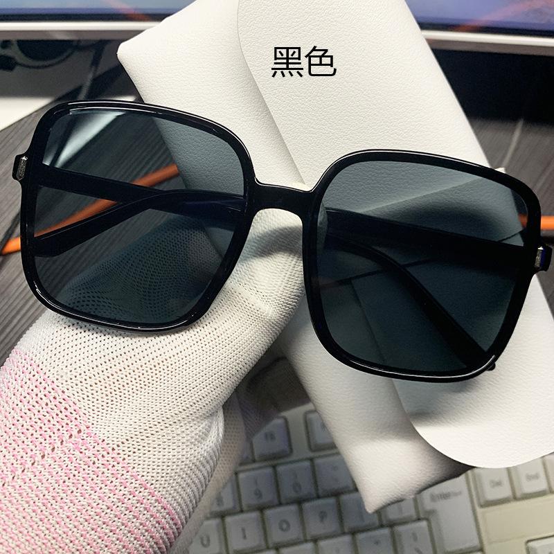 

New Women S Large Frame Square Sunglasses Women Fashion Transparent Film Sun Glasses Summer Trend Eyewear Uv400 As shown in the figu