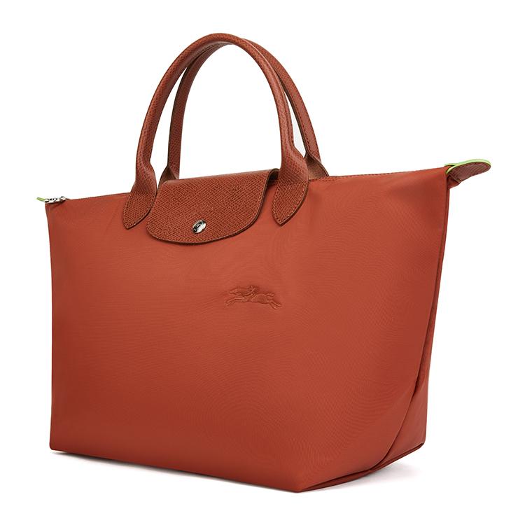 Longchamp Zipper Closure Snap Foldable Nylon Tote Bag Women Tote Bags Red 1623919404
