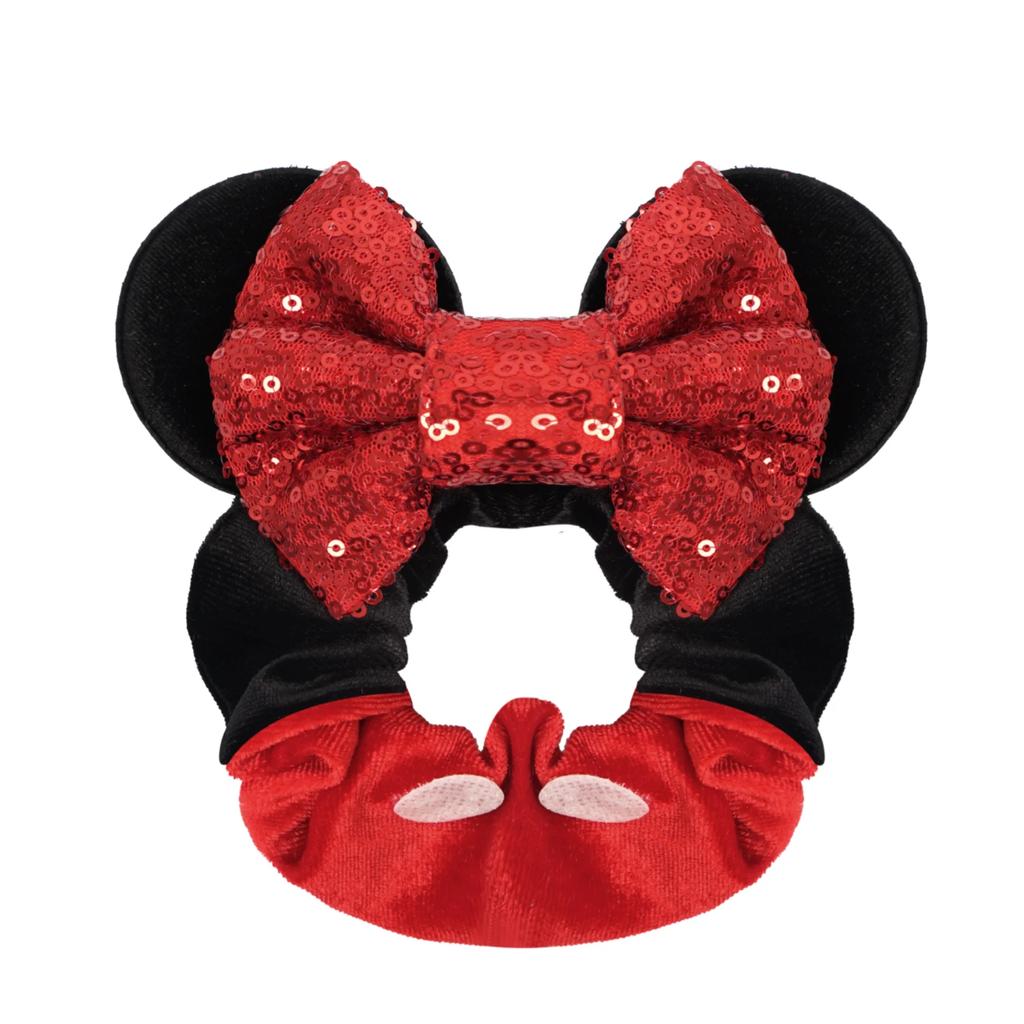 1 ks Vánoční myší uši Gumičky do vlasů Flitrové mašle Čelenka pro ženy Doplňky Sametové gumičky Pro dívky Party dekorace