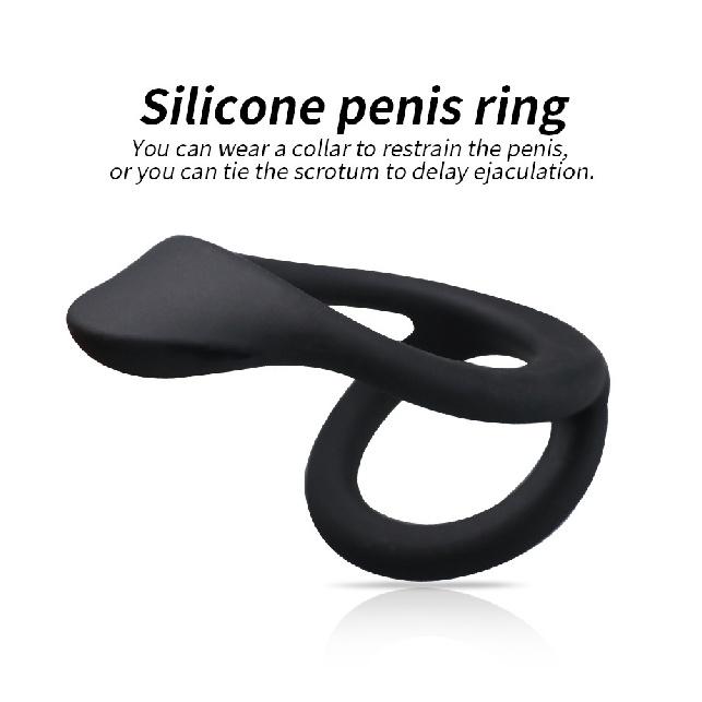 Men's delay horseshoe ring  Silicone male lock essence