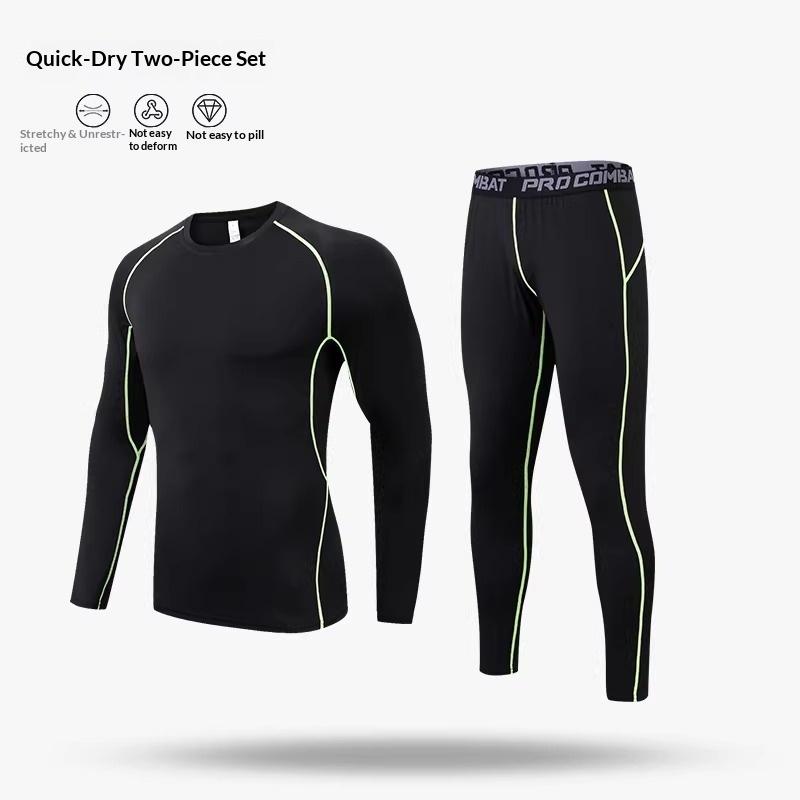 

Спортивні костюми для футболу та баскетболу, Гімнастичні купальники, Комбінезони, Комплект спортивного одягу для бігу, Швидкосохнучий одяг для активності, Теплий спортивний костюм з довгим рукавом для фітнесу 30 чорний/зелений