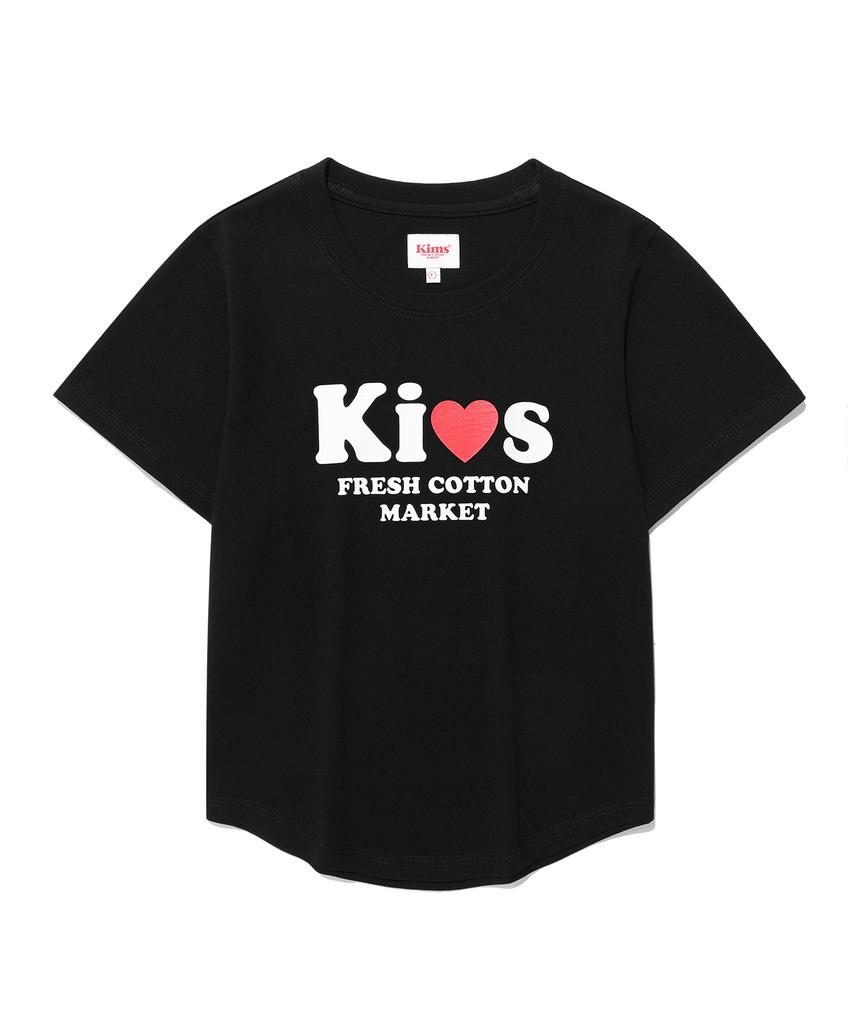 Kimseupeulesikoteunmakes I Love Kiss Tee Black