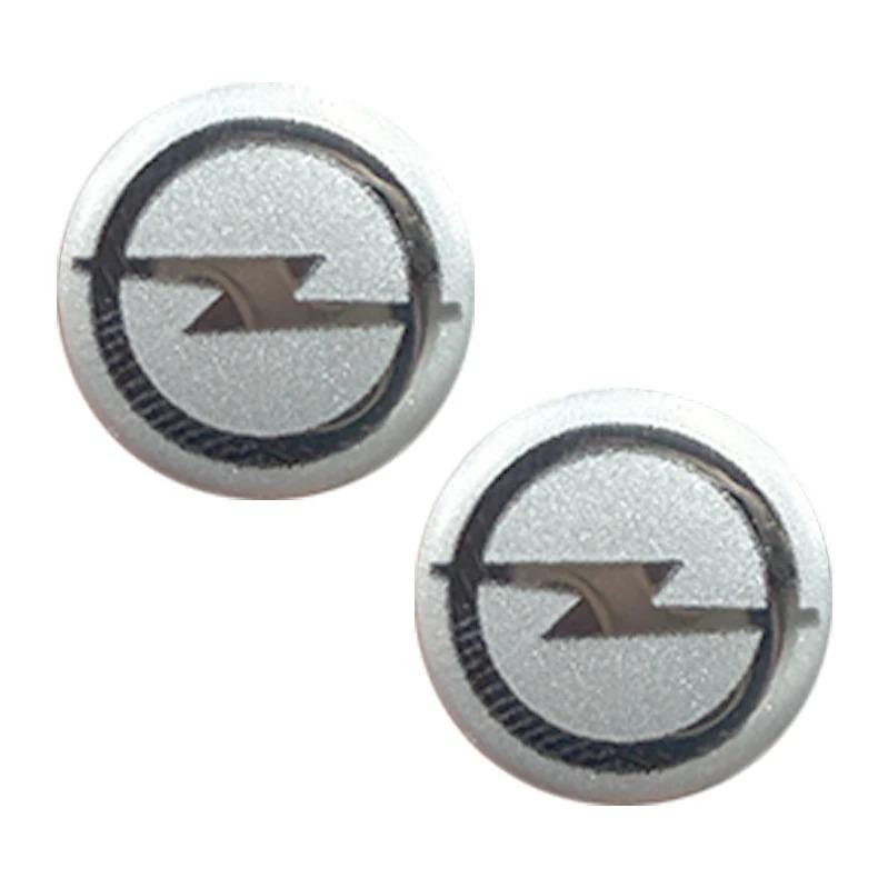 Pegatinas Emblema para Llavero Opel de 14 mm - Insignia Metálica Compatible Corsa/Astra/Mokka/Insignia, Cubiertas de Botón de Repuesto Anti-arañazos