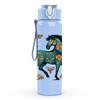 1PC Vintage Decorated Horse 750ml Color Plastic Sports Water Bottle Leakproof Flip Straw Lid Suitable for Sports Office Home Use
