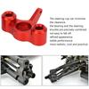 2Pcs RC Metal Steering Knuckles Replacement RC Aluminum Alloy Steering Hub Carrier for JLB 1Celsius10 Truck