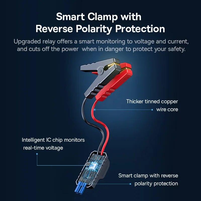 1200A Auto Jump Starter Power Bank 12000mAh přenosná bateriová stanice pro 2,5l/6l auto nouzové startovací zařízení