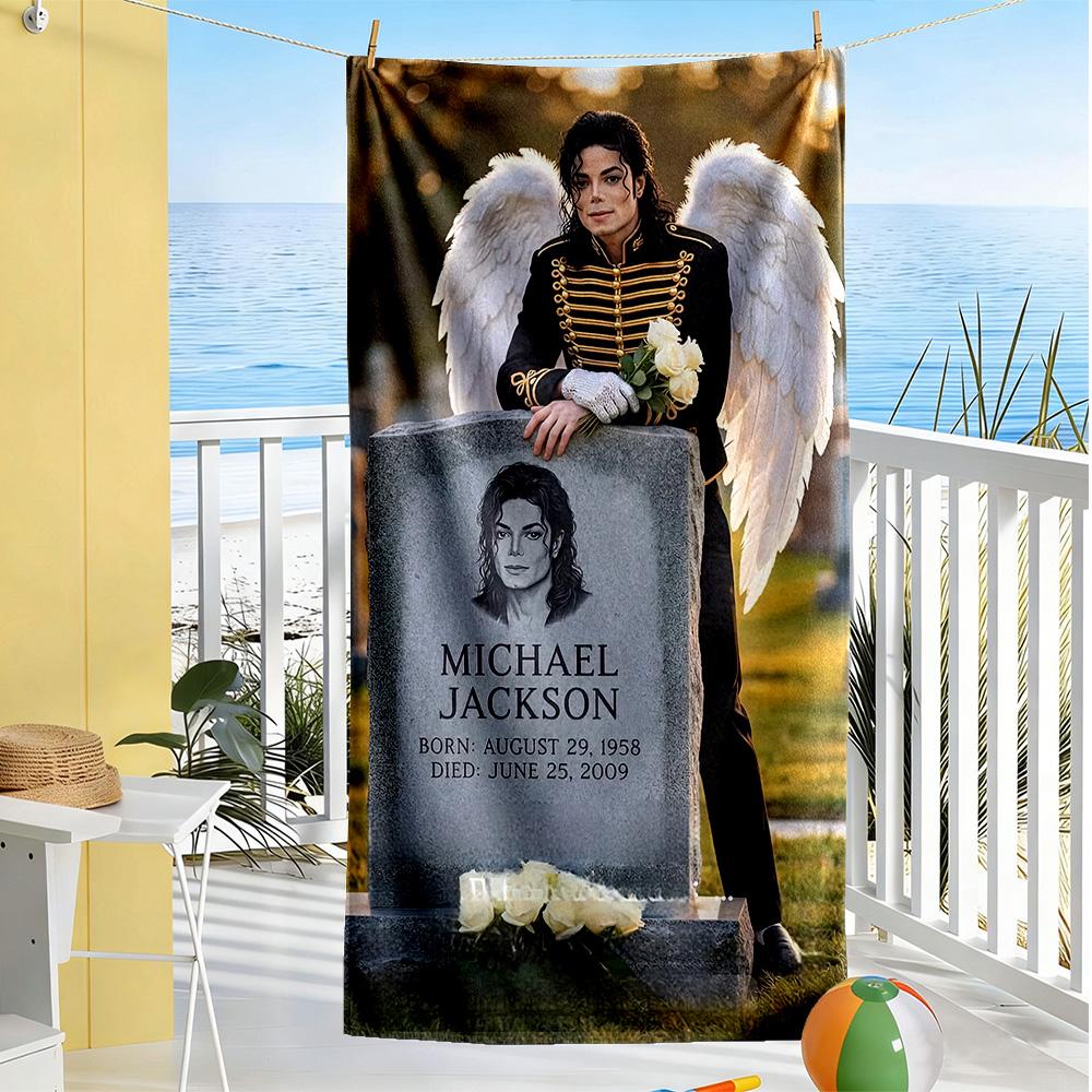 Michael Jackson Beach Towel Soft Durable Quick-Dry Comfortable Lightweight Suitable for Swimming, Gym, Camping, Yoga Vacation