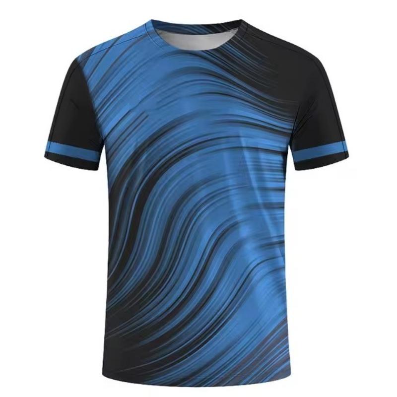 BOLIV MODA Heren T-shirt Snel drogende tops Zomermode Straat Korte mouw T-shirts 3D grafische print T-shirts Oversized herenkleding S