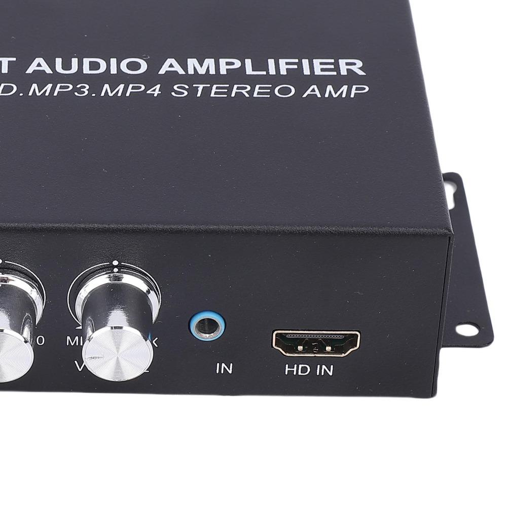 Independent Treble/Bass/Volume EQ Stereo Power Amplifier Audio Amplifier System  Car Use