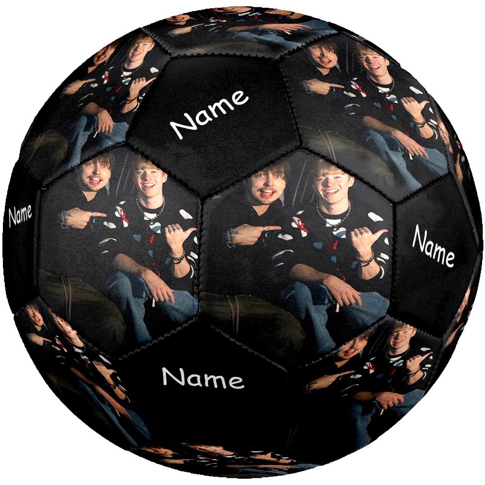 Custom Name Sam and Colby Theme Size 5 Soccer Ball, Suitable for Both Indoor and Outdoor Matches, a Gift Suitable for Everyone.