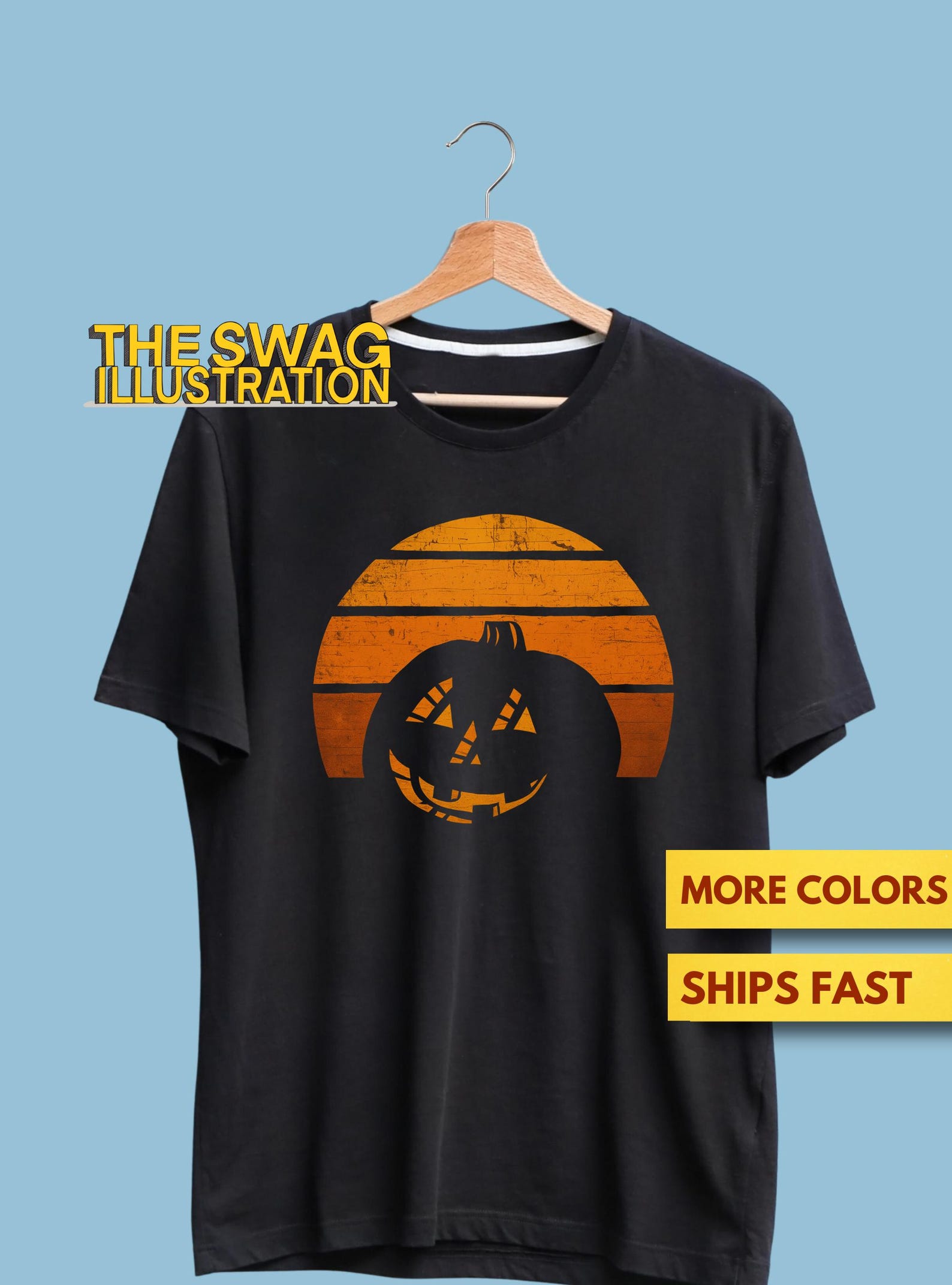 Vintage Pumpkin Shirt, Retro Style Halloween Carved Pumpkin Lantern Shirt, Autumn, Fall, Thanksgiving, Halloween GifT shirt, Premium Tee 3XL