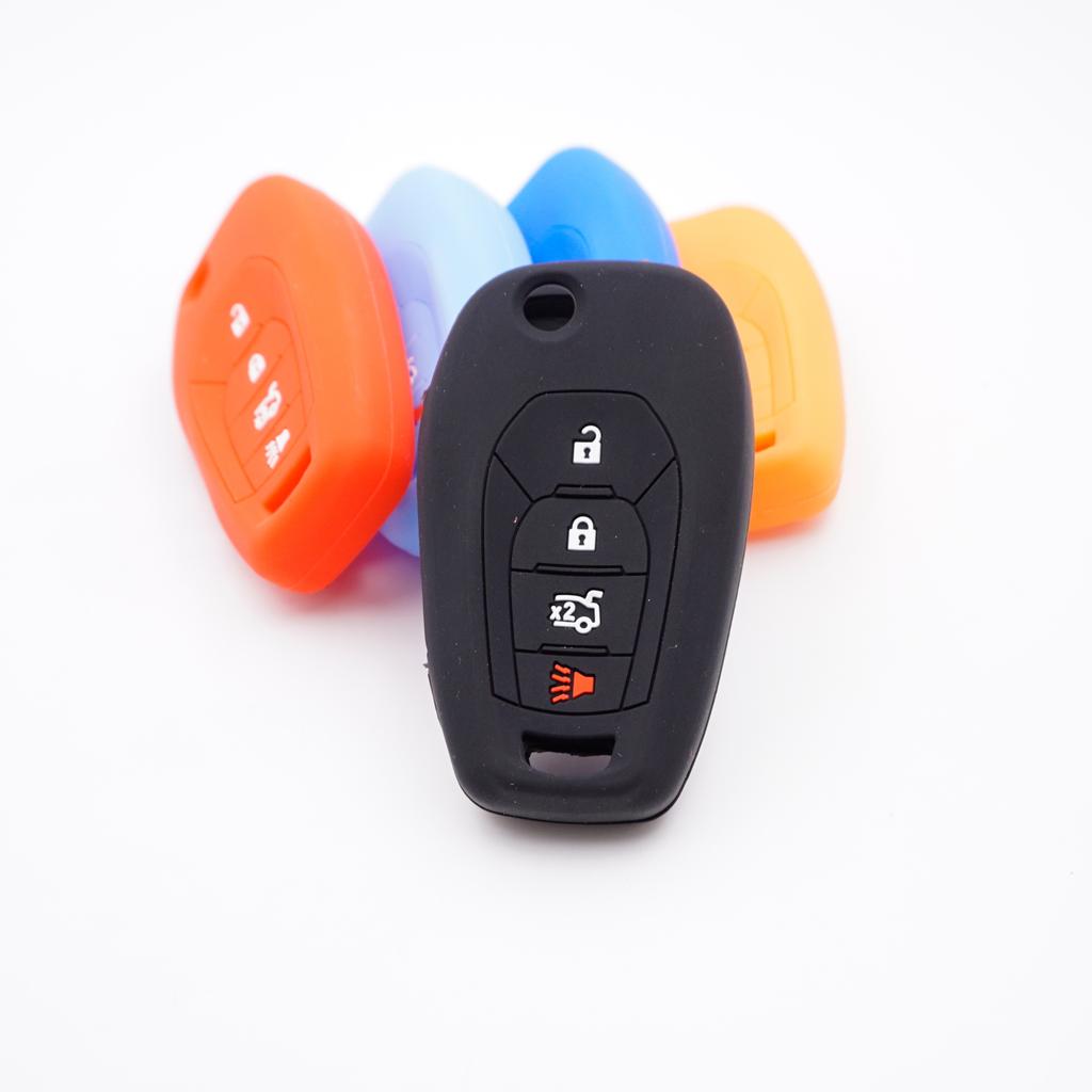 Cocolockey Silicone Car Key Cover Case For Chevrolet Spin Entered Cobalt Cross Captiva Onyx Ltz 2012 4 Button Remote Keys Holder