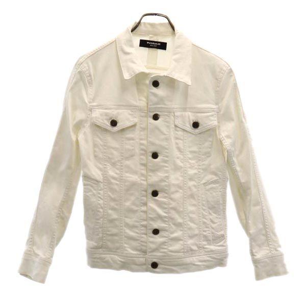 

1piu1uguale3 RELAX White denim trucker Jacket S white Men s Used