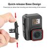 For Insta360 X5 /  X4 Air / Ace Pro / Pro 2 PULUZ Aviation Aluminum Quick Release Base Adapter Bracket