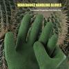 1 Pair Garden Gloves Breathable Waterproof Puncture-Resistant Hard-wearing Latex Coated Gardening Gloves