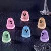 10 / 20pcs Luminous Multicolor Halloween Mini Resin Ghost Glow in The Dark Miniature Ghost Figurines Tiny Ghost Ornaments