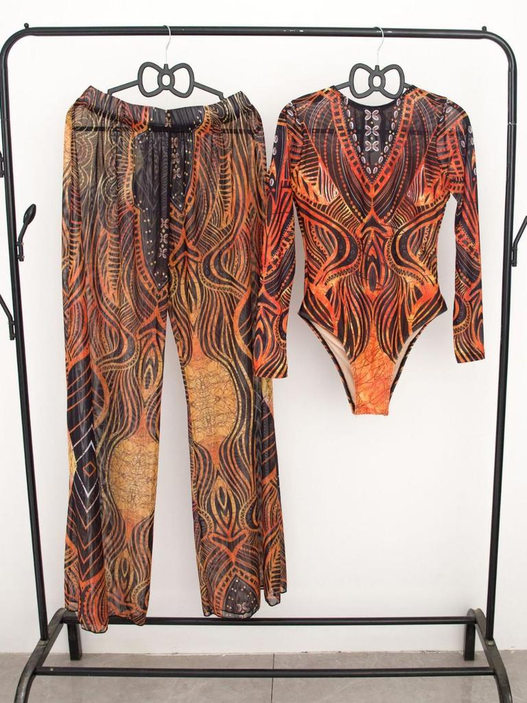 New One-Piece Sunbathing Swimsuit Set