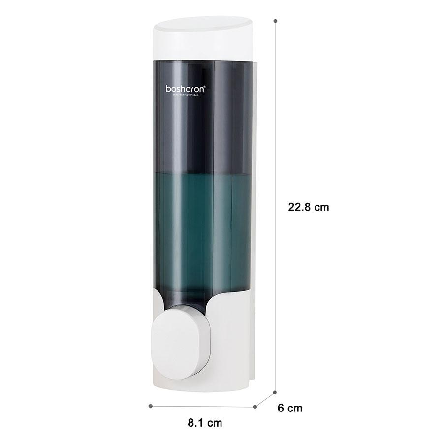 Factory China Wall Mounted Soap Dispenser Luxury White Plastic Hand Press Manual Shampoo Conditioner Soap Dispenser