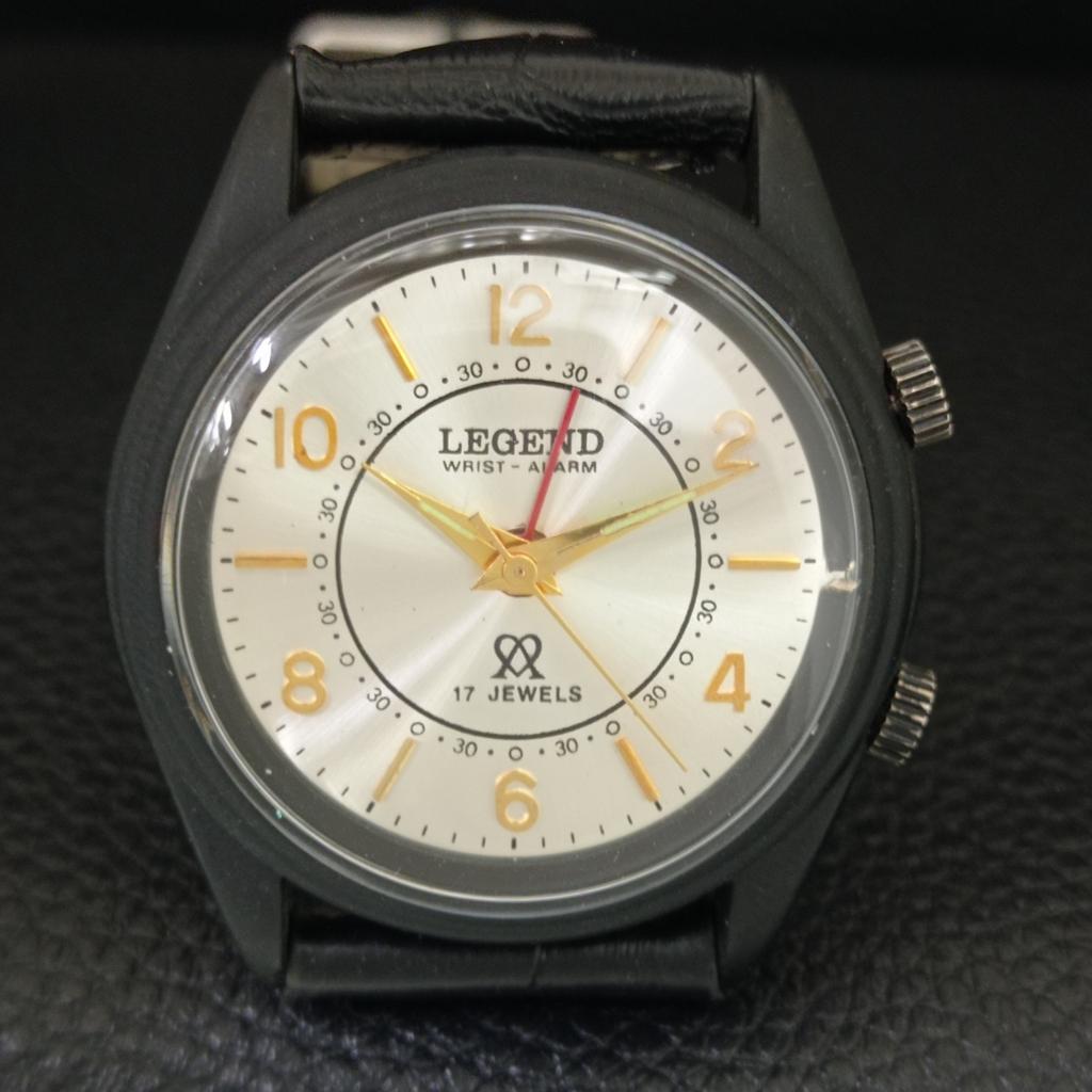 HANDAUFZUG VINTAGE LEGENDE SCHWEIZER HERREN ÜBERHOLTE WEckerUHR a707526-1