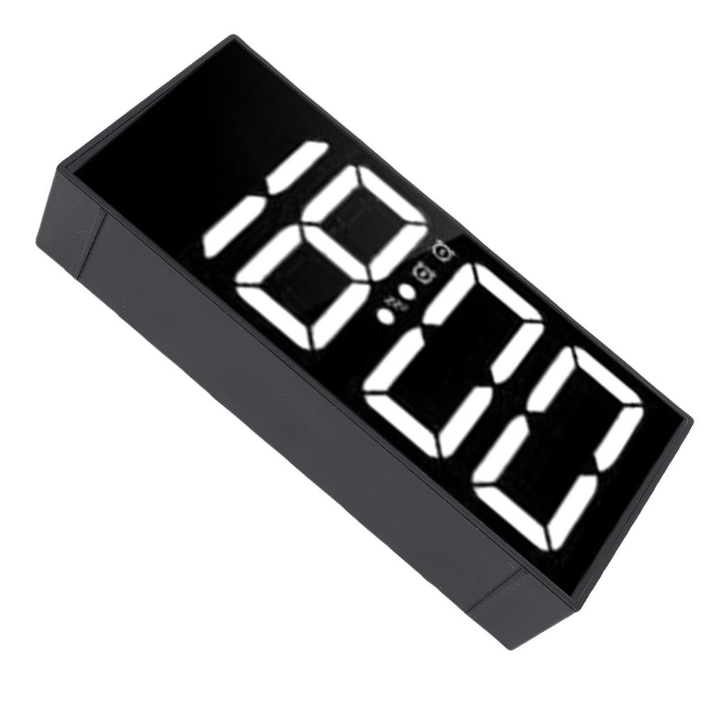 Lauter Doppelwecker 7,4 Zoll Spiegel LED 3 Modi Vibrationswecker mit Bettvibrator unter dem Kissen für Tiefschläfer