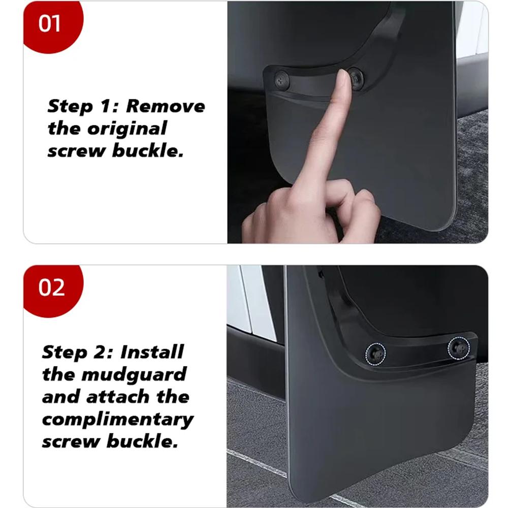 TEKSY For Tesla New Model Y Juniper 2025 2026 2023 2024 Car Wheel Mud Flaps Guards MudFlaps Front Rear Fender TPE Mudguards