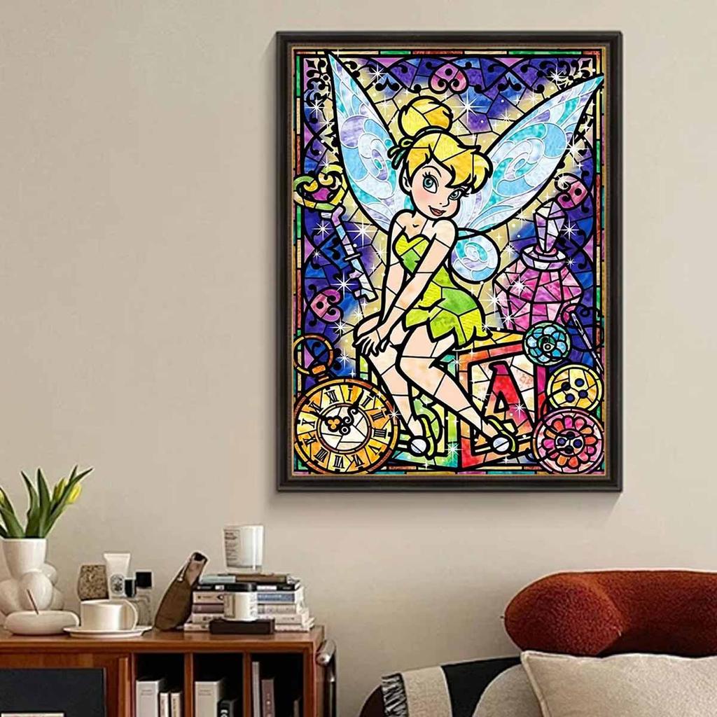 DIY Diamond Painting Mirror Spirit Cross Stitch Kit Mosaic Art Diamond Painting Full Circle Diamond Home Decoration
