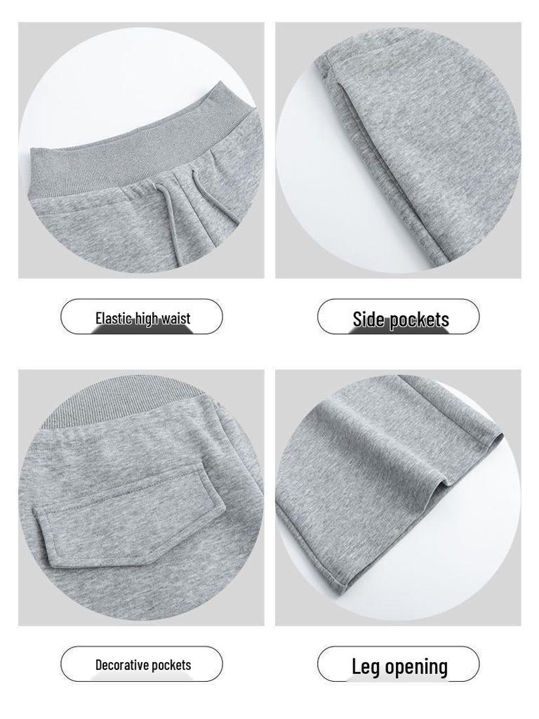 American Style Women's High-Waist Micro Flare Sweatpants: Slimming, Stylish Spring 2026 Edition with Drawstring and Flattering Draping.