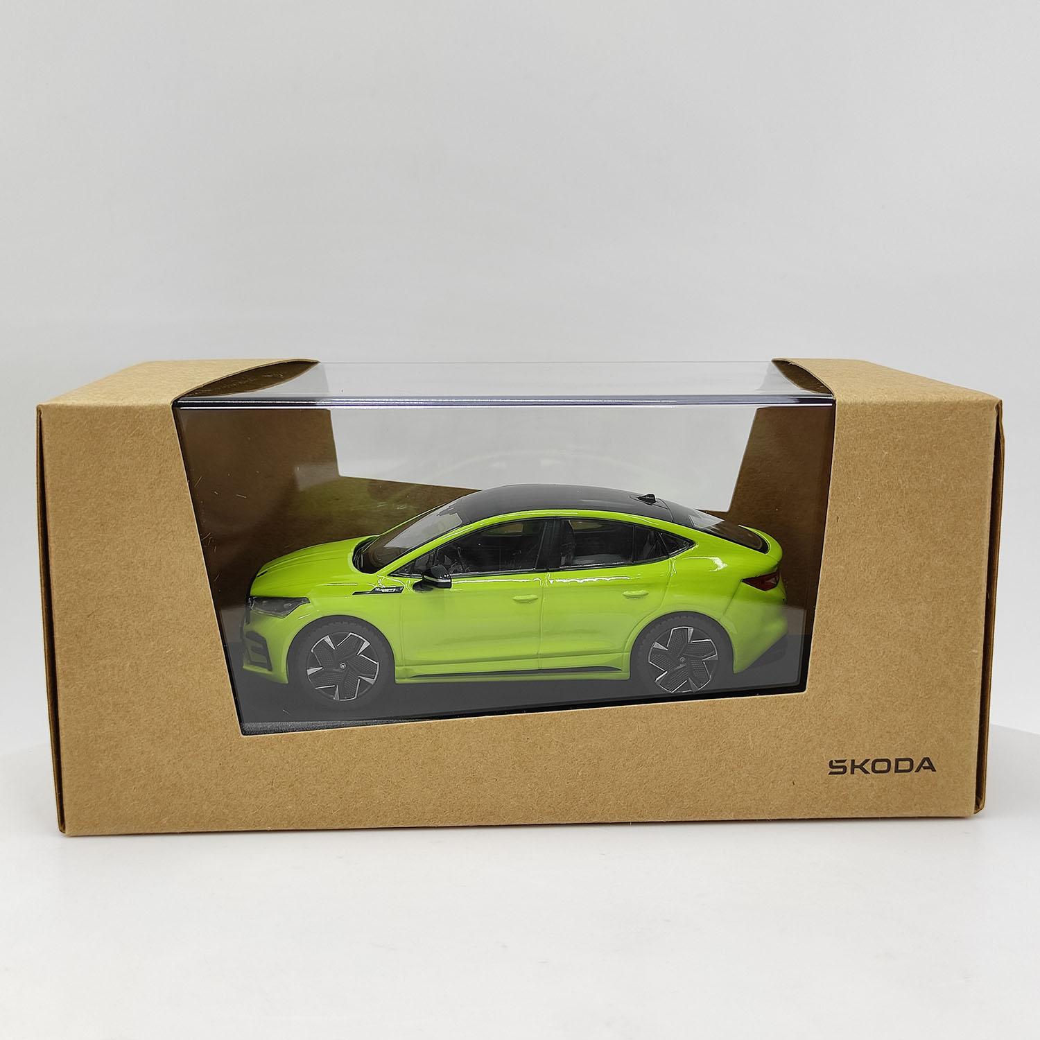 CHA1 Металлическая модель SKODA 1:Масштаб 43 Enyaq Coupe RS Литой Модель Автомобиля Коллекционная Игрушка Подарок Сувенир Декорация для Витрины