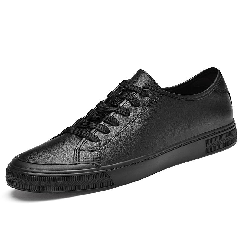 Fashion 2025 New Men Genuine Leather Vulcanized Shoes Brand Casual Leather Hollow Out Walking Shoes Italian Handmade Designer Sneakers